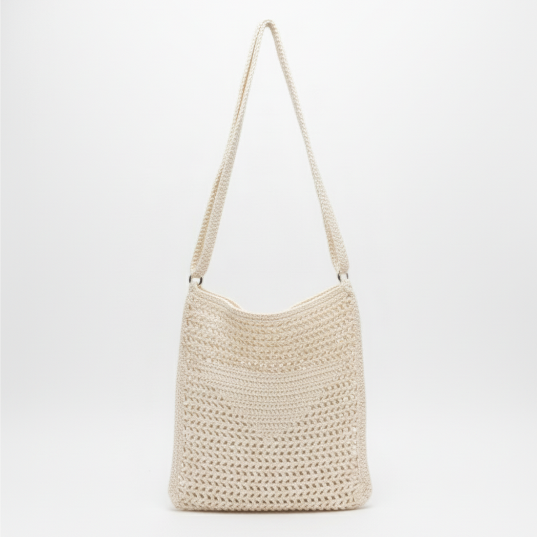 Bolsa de Crochê Artesanal Bege