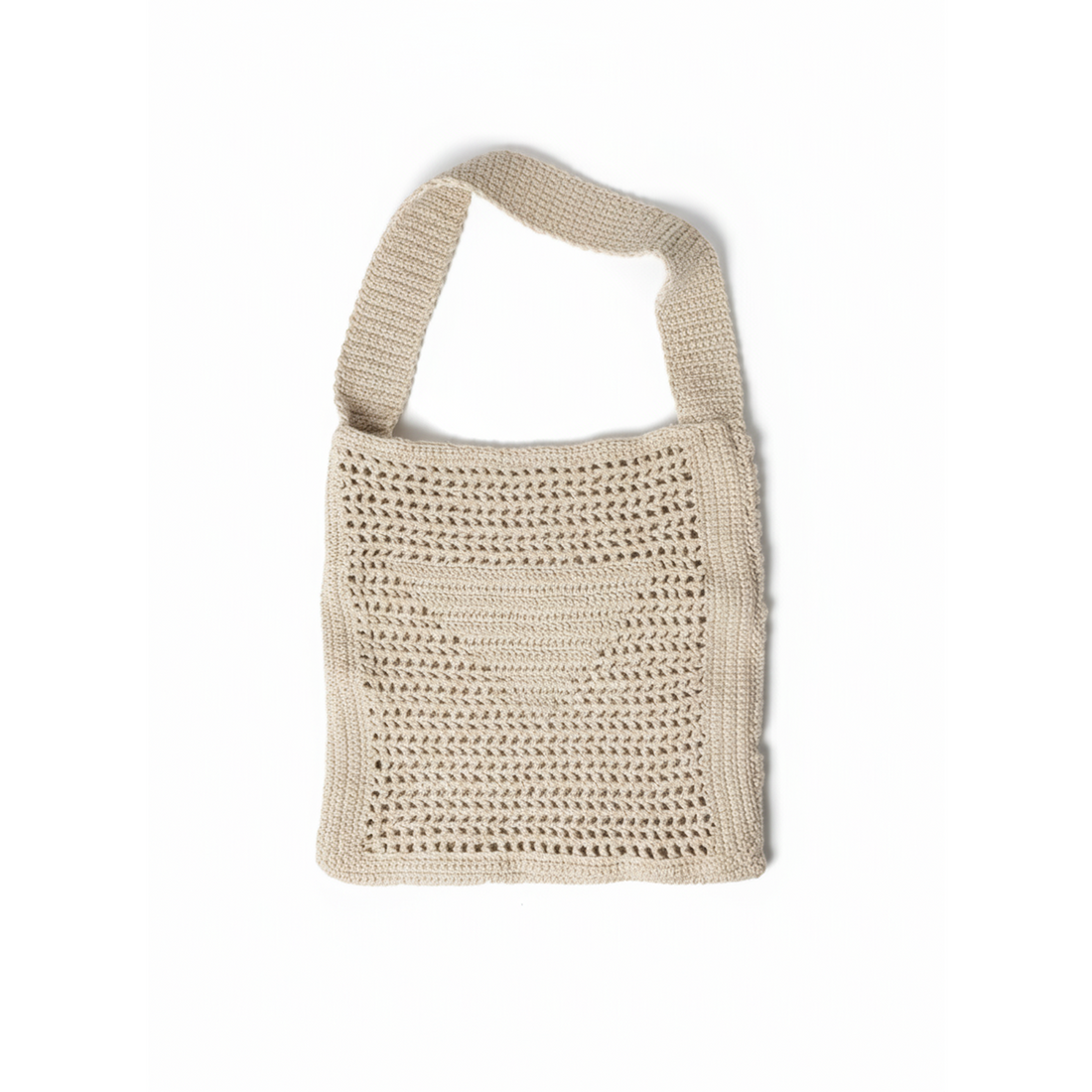 Bolsa de Crochê Quadrada Artesanal